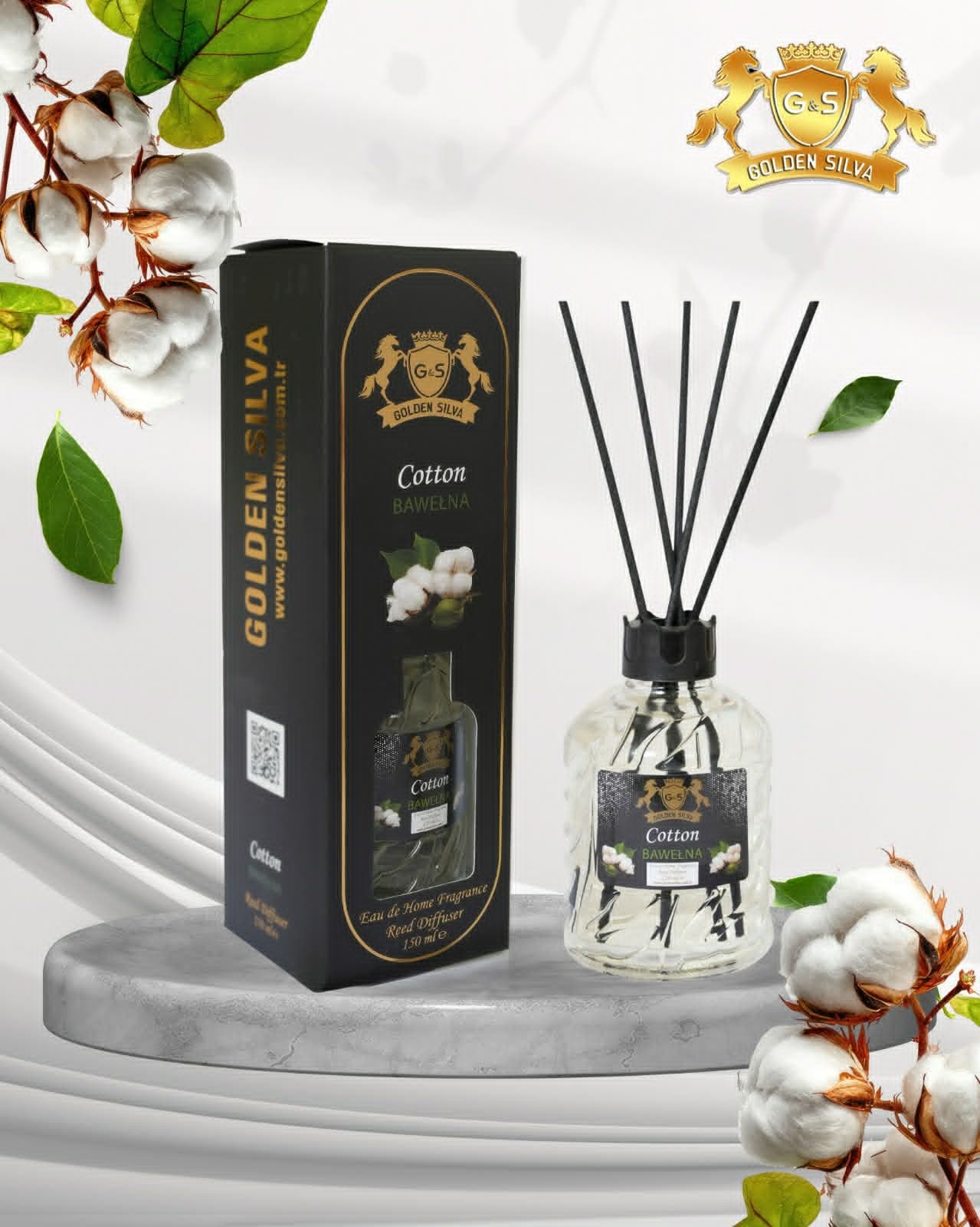 Golden Silva dyfuzor zapachowy 150 ml – Bawełna