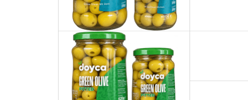 DOYCA Zielone oliwki bez pestek 320 ml