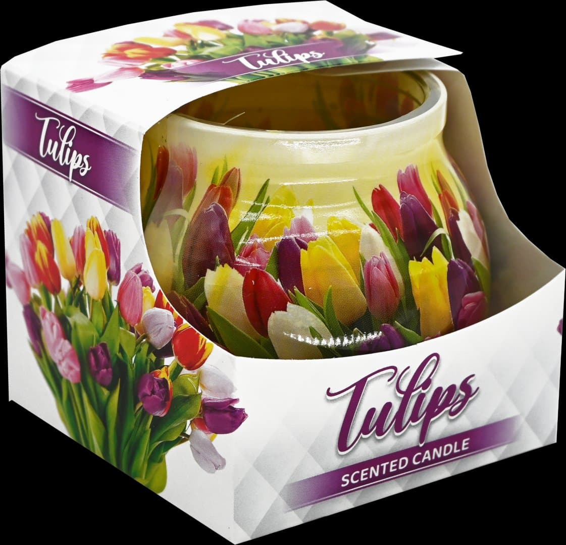 Świeca słoiczek Tulipan