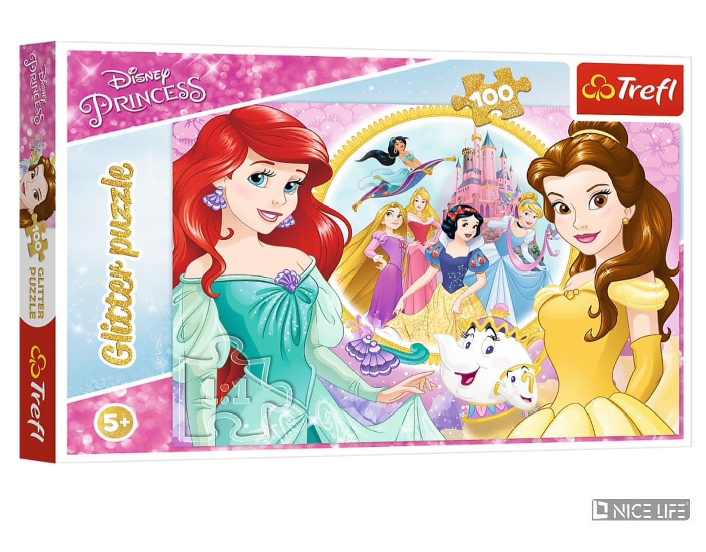 Puzzle 100 Glitter - Wspomnienia Belli i Arielki