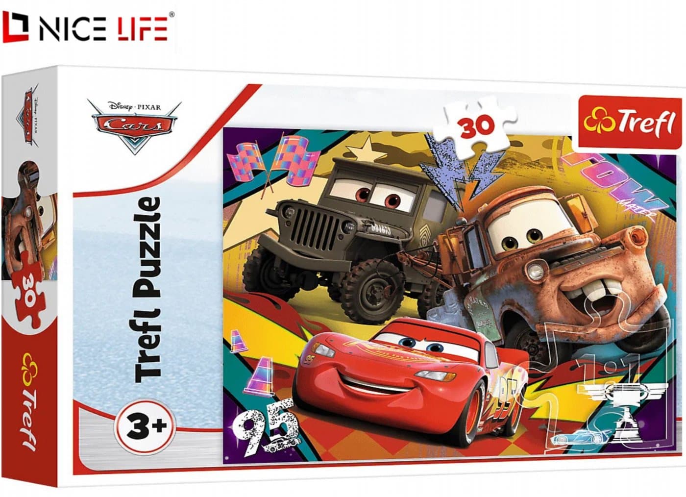 PUZZLE Rozpędzone samochody CARS 30