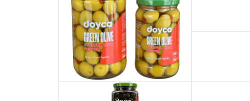Doyca zielone oliwki nadziewane papryką 660 ml