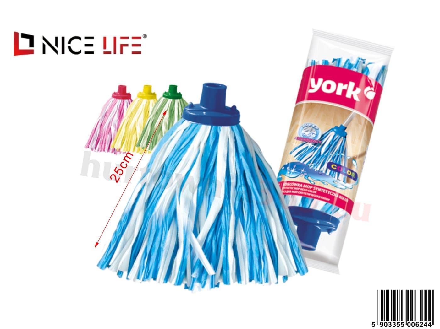 Końcówka Mop syntetyczna COLOR