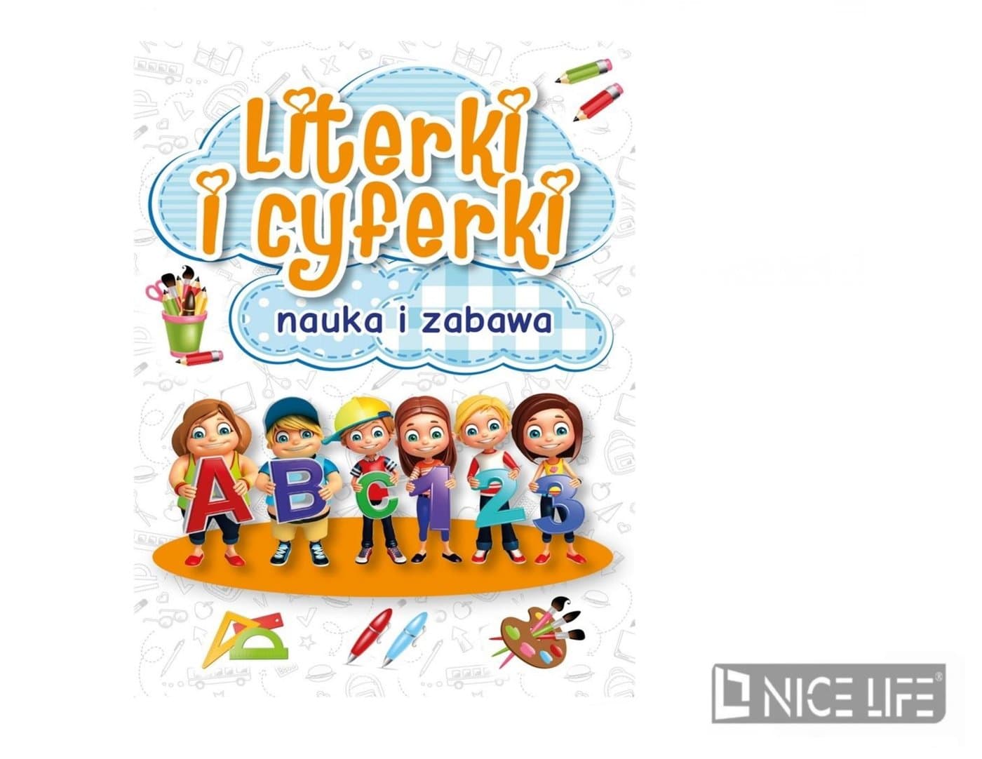 Kolorowanka Literki i cyferki – nauka i zabawa