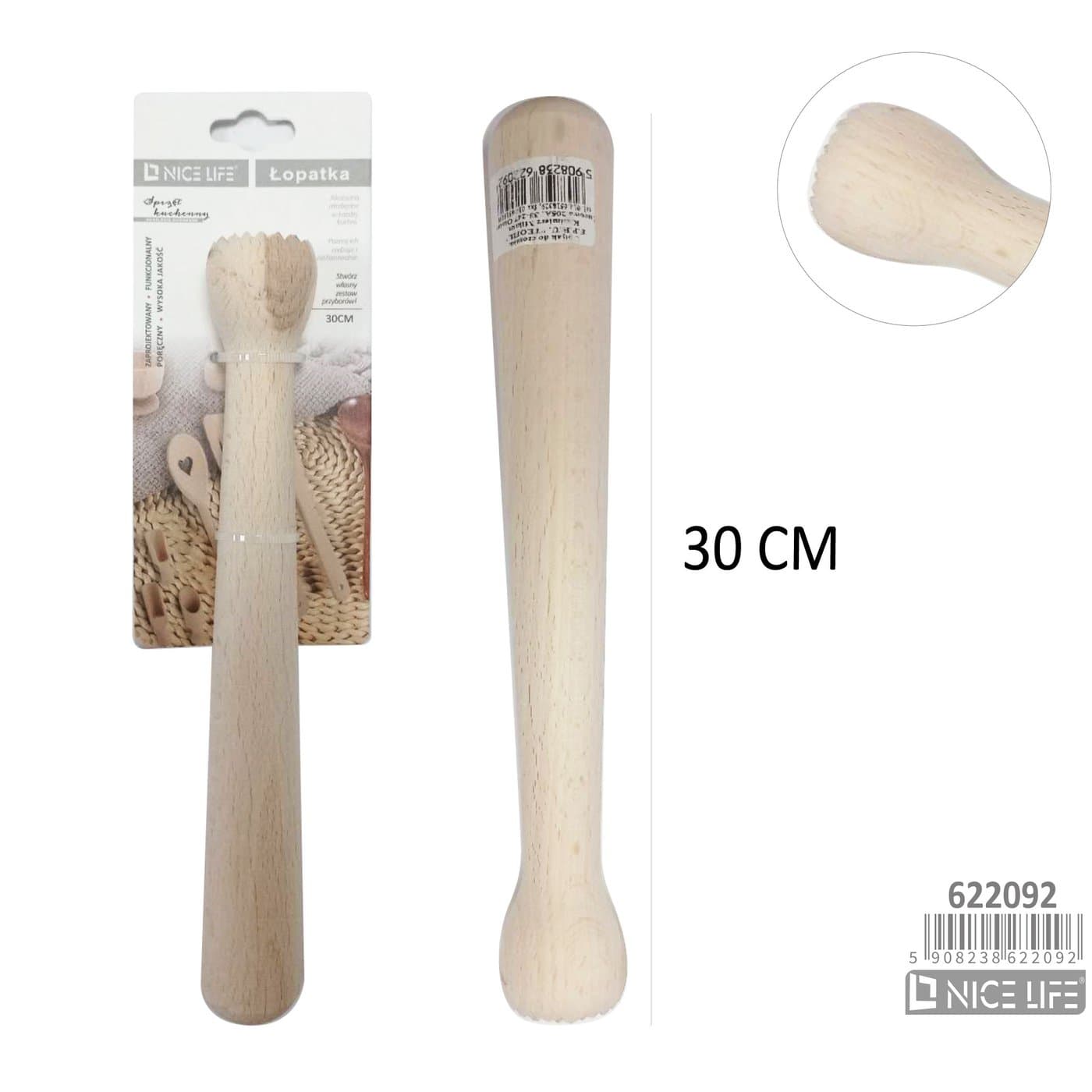 Tłuczek drewniany do czosnku i ziół 30 cm