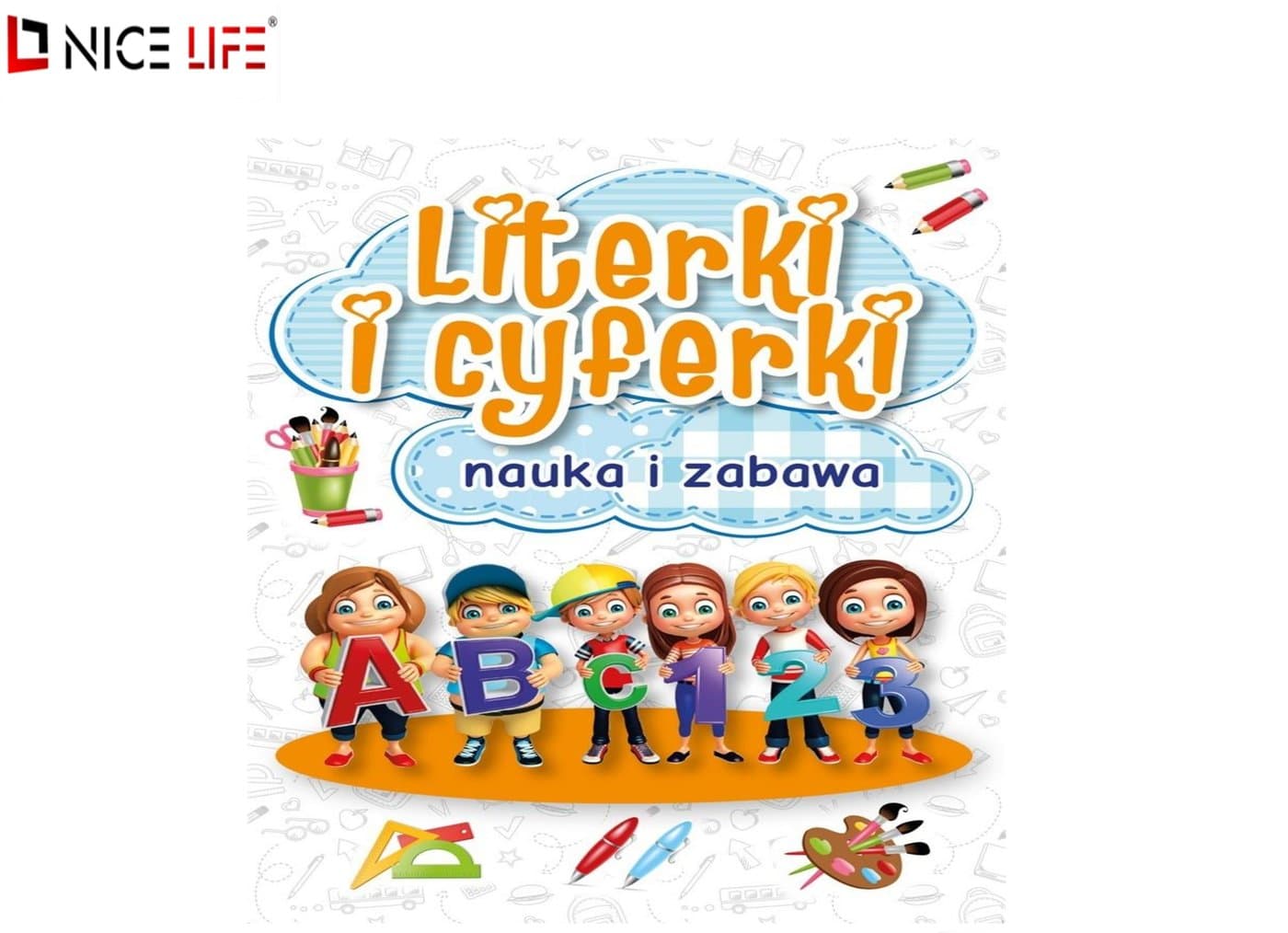 Kolorowanka Literki i cyferki – nauka i zabawa