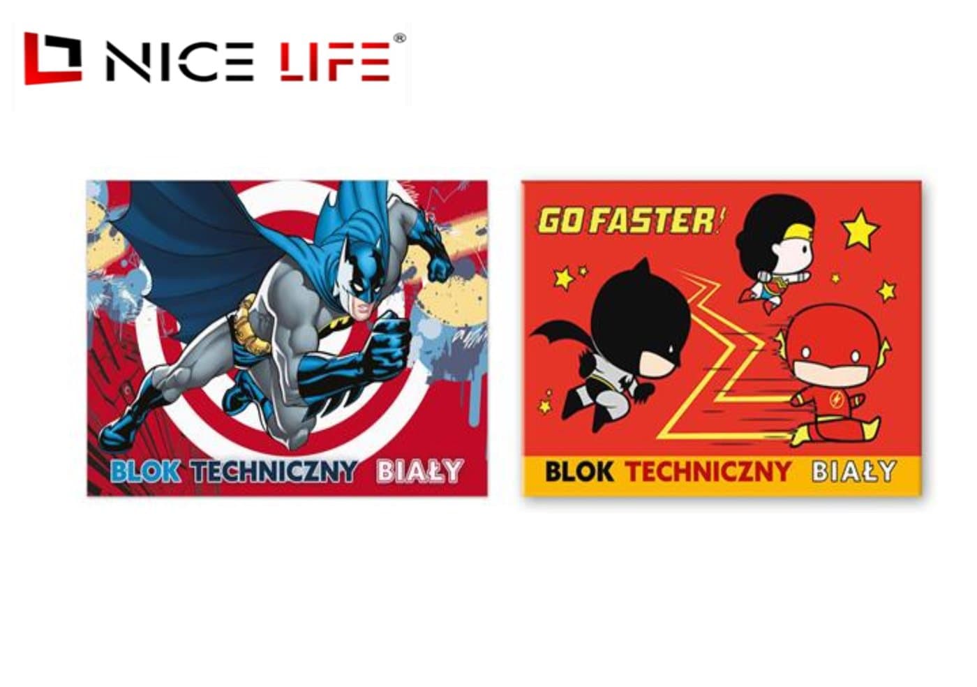 Blok techniczny biały A4/10k. - BATMAN