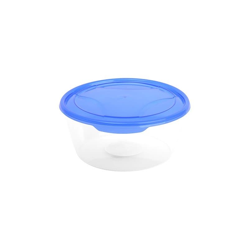 Pojemnik na żywność okrągły plastikowy z pokrywką