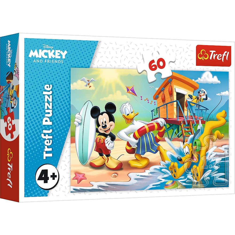 Puzzle 60 - Ciekawy dzień Mikiego i przyjaciół
