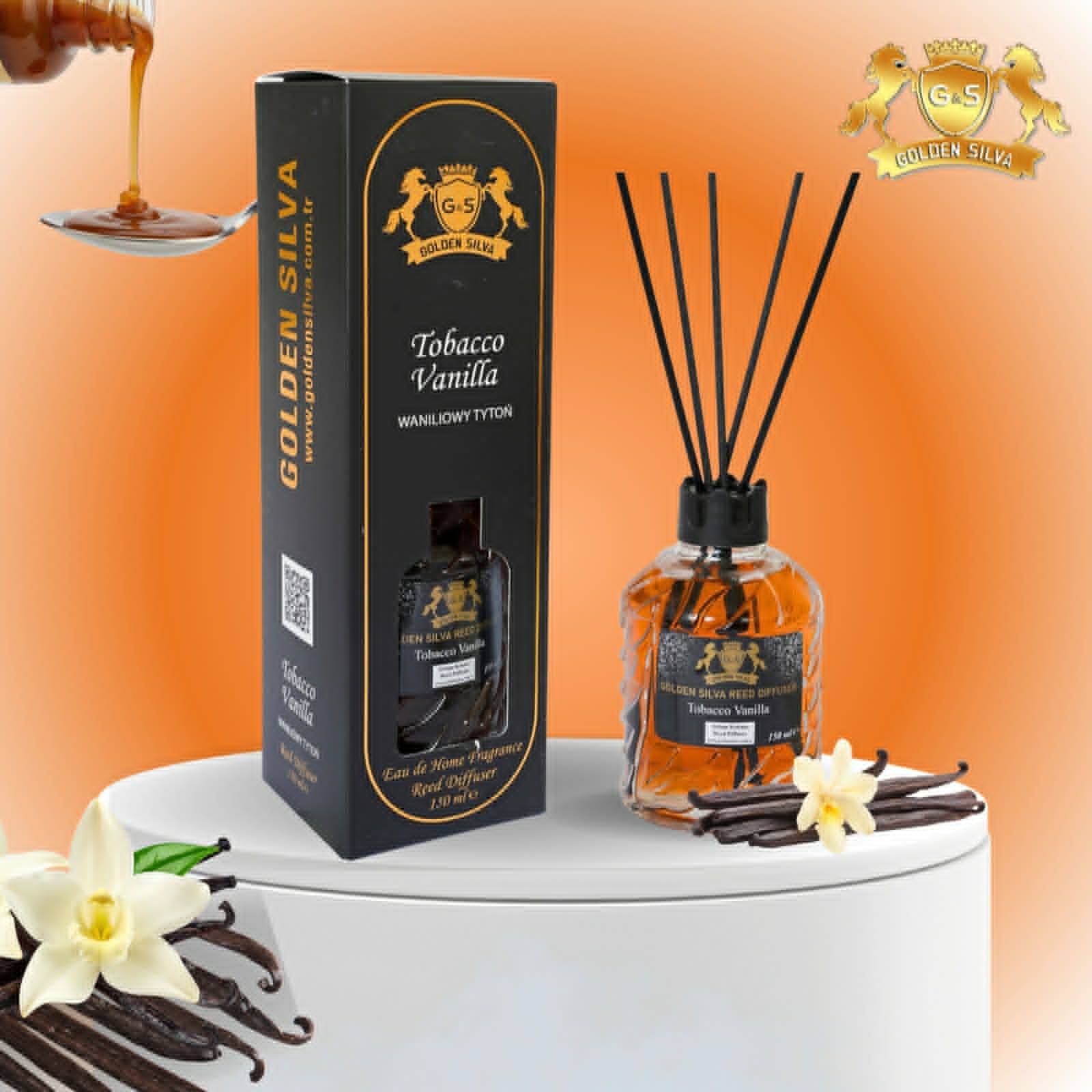 Dyfuzor zapachowy Golden Silva 150 ml – tytoń i wanilia