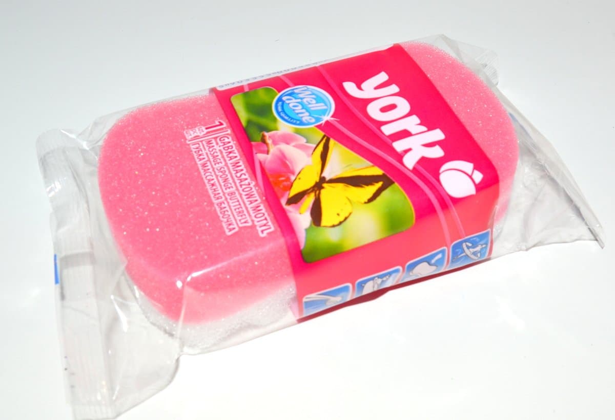 Gąbka do kąpieli York profilowana 16 × 8 cm