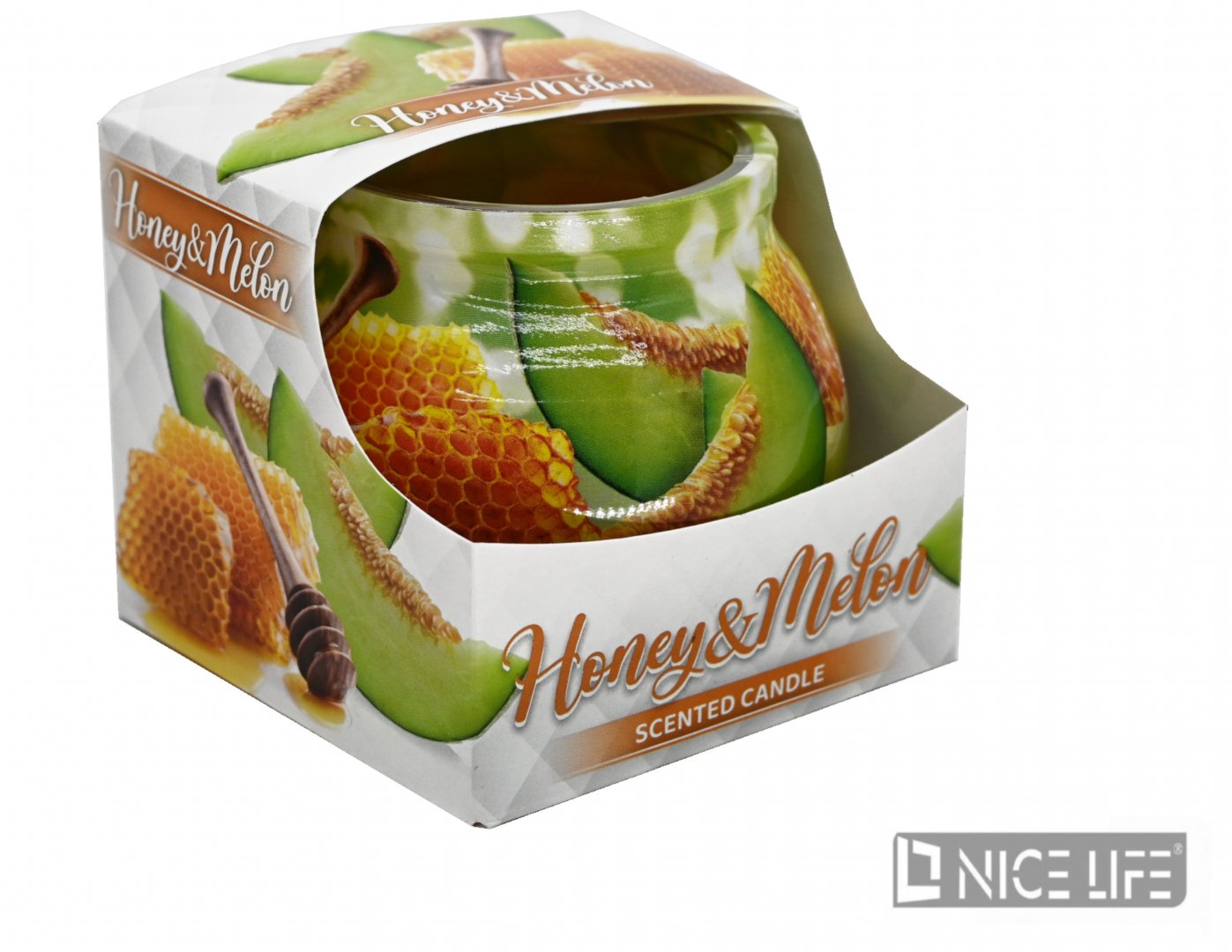 Świeca słoiczek Miód-Melon
