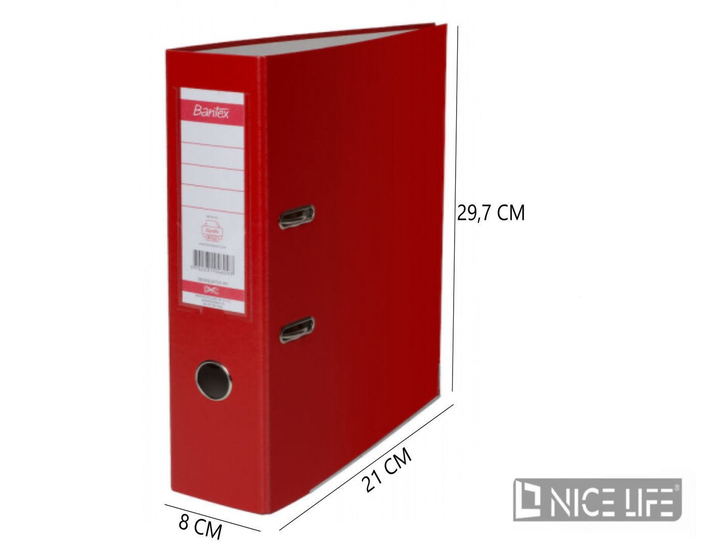 SEGREGATOR SZYNOWY XXL A4/8CM CZERWONY