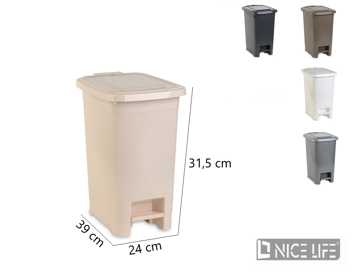 Kosz na śmieci 15l