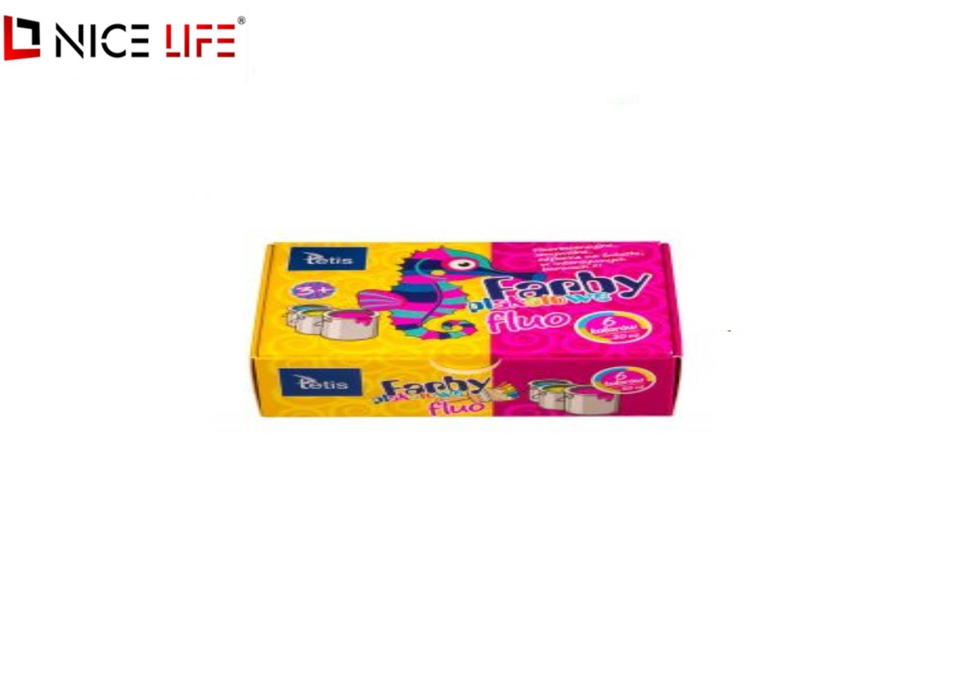 Farby plakatowe FLUO 20ml. 6kol.