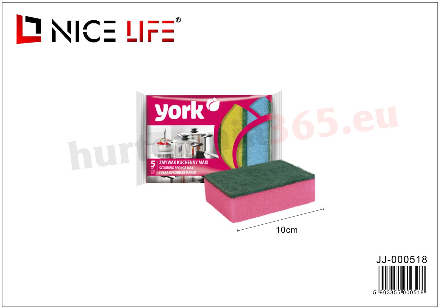 Zmywak kuchenny maxi 5 szt