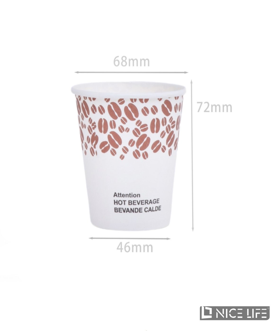 Kubeczki papierowe 150 ml (50 szt) - CAFE