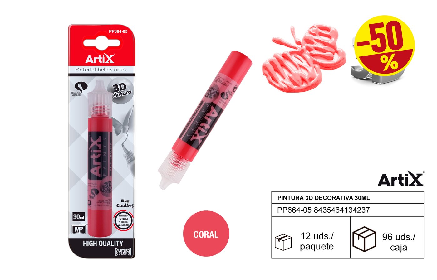 Farba dekoracyjna 3D 30ml
