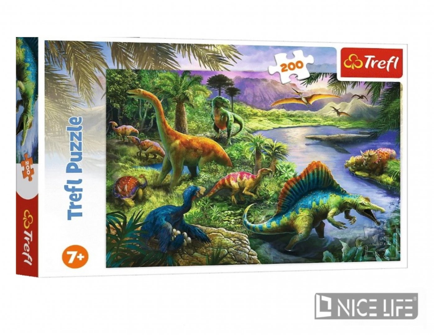 PUZZLE 200 DRAPIEŻNE DINOZAURY