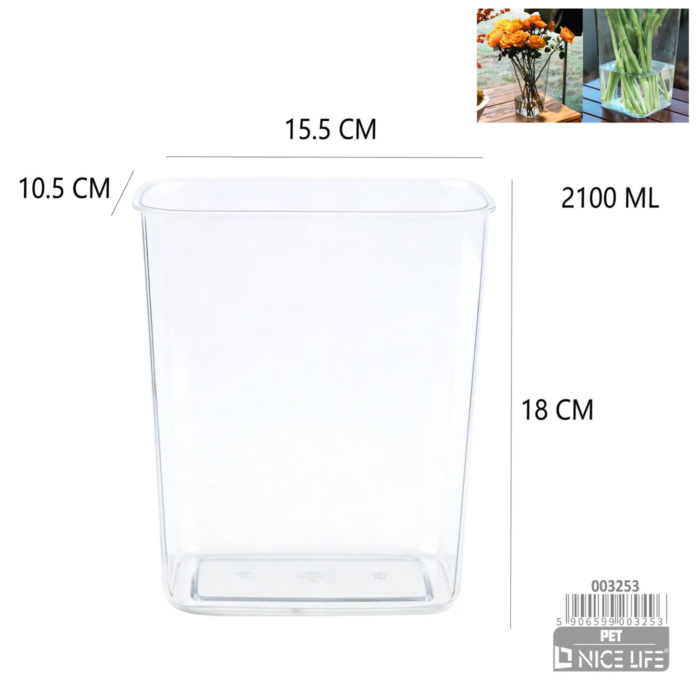 Wazon plastikowy