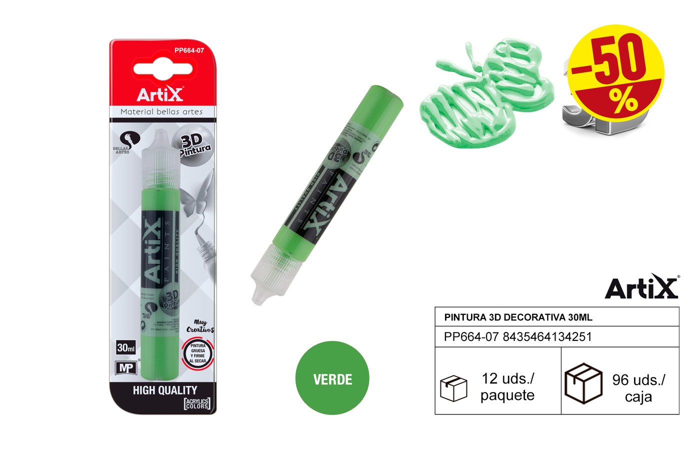 Farba dekoracyjna 3D 30ml