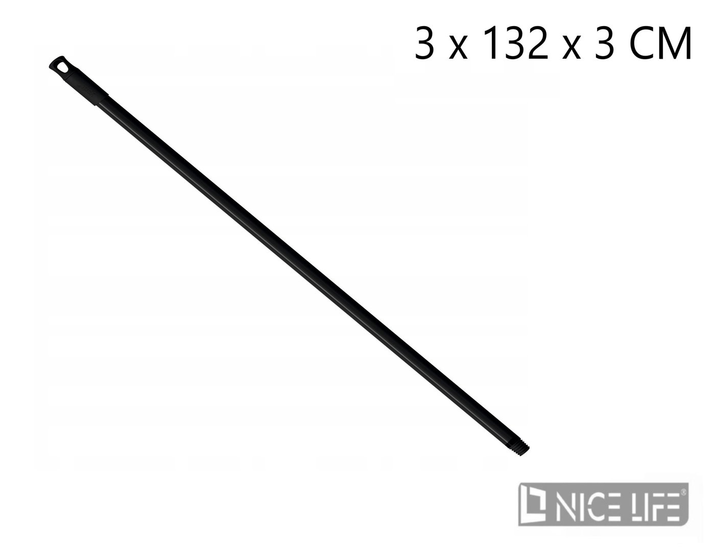 Trzonek 130cm czarny