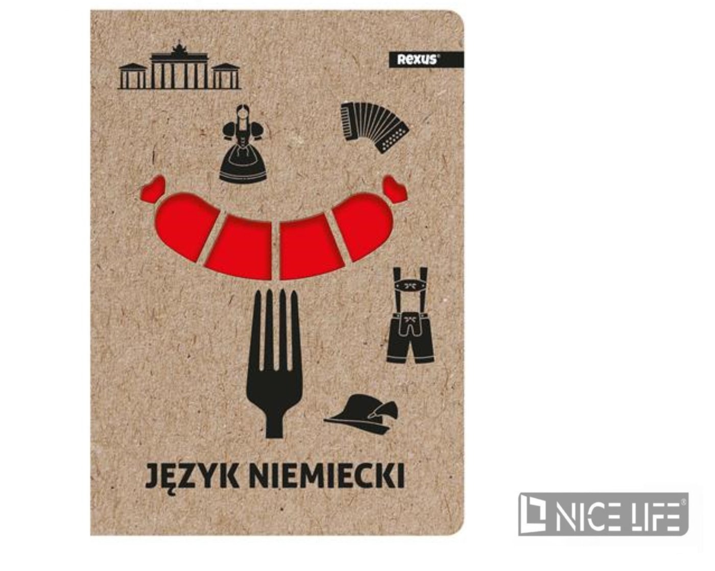 Zeszyt Tematyczny A5/58k. kratka - JĘZYK NIEMIECKI
