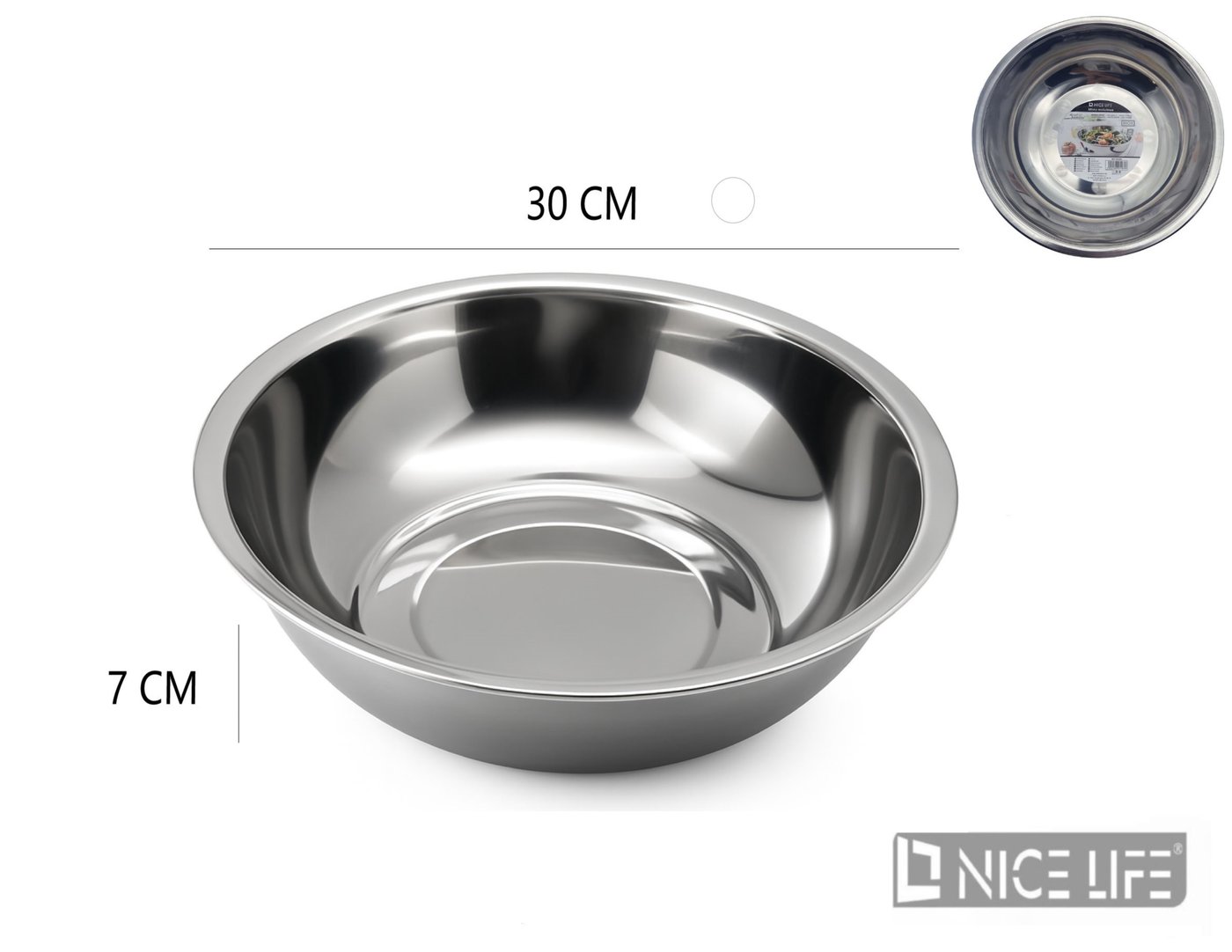 Miska Metalowa 30 cm