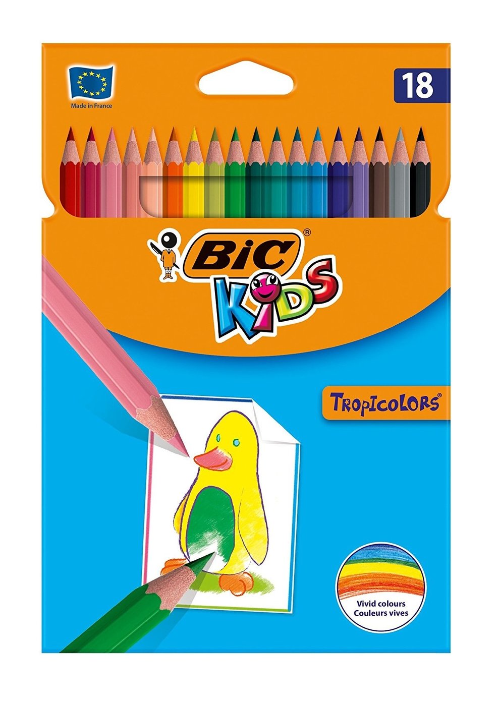 Kredki BIC 18kol. TROPICOLORS