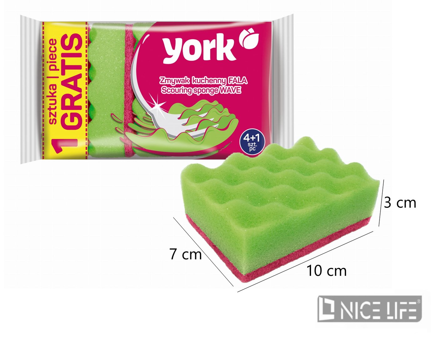Zmywak kuchenny FALA - 4 plus 1 szt