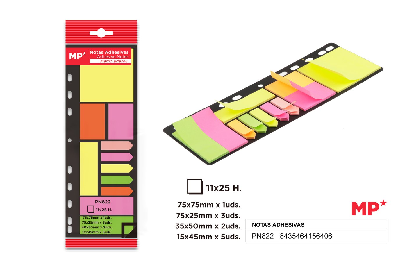Karteczki samoprzylepne 11X25K