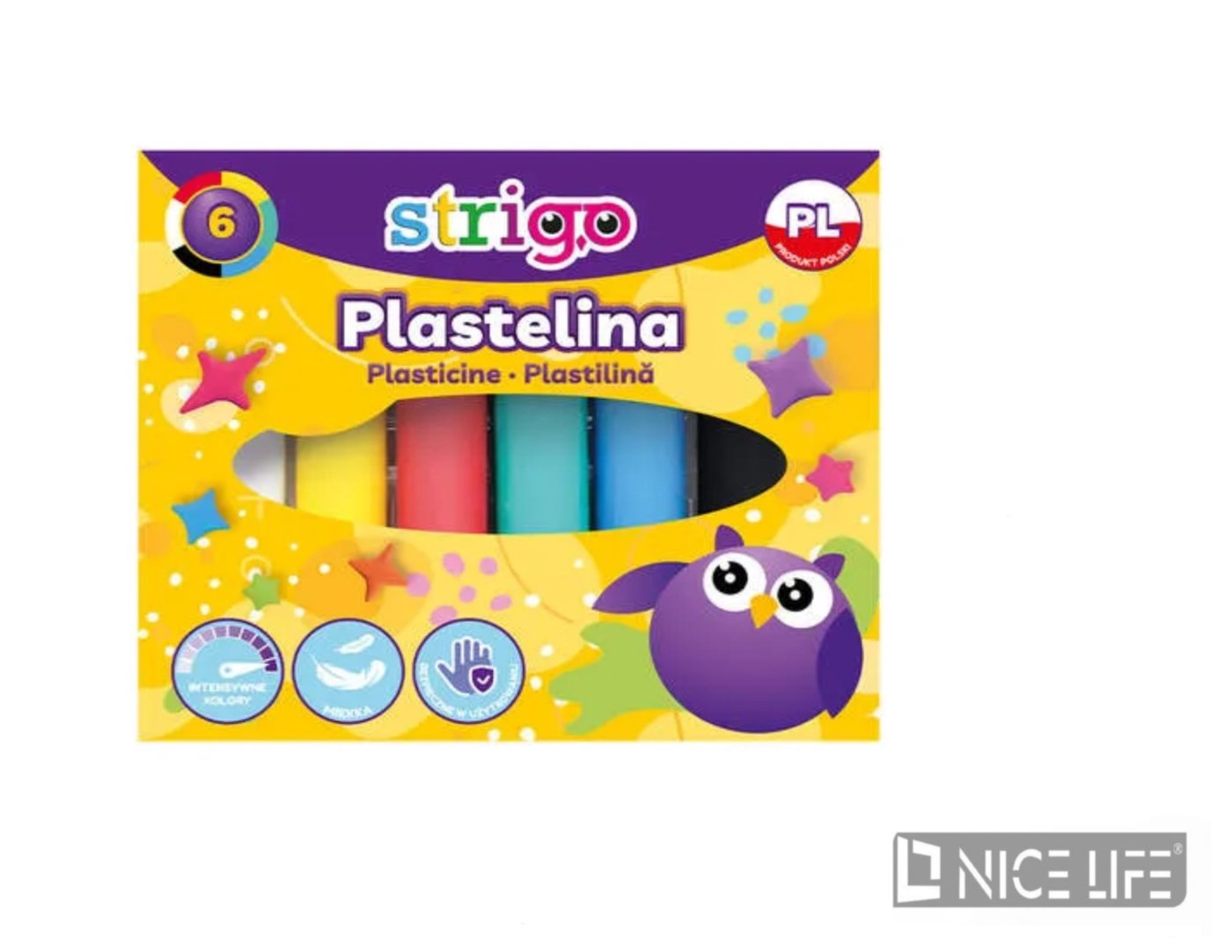 Plastelina STRIGO 6 kolorów