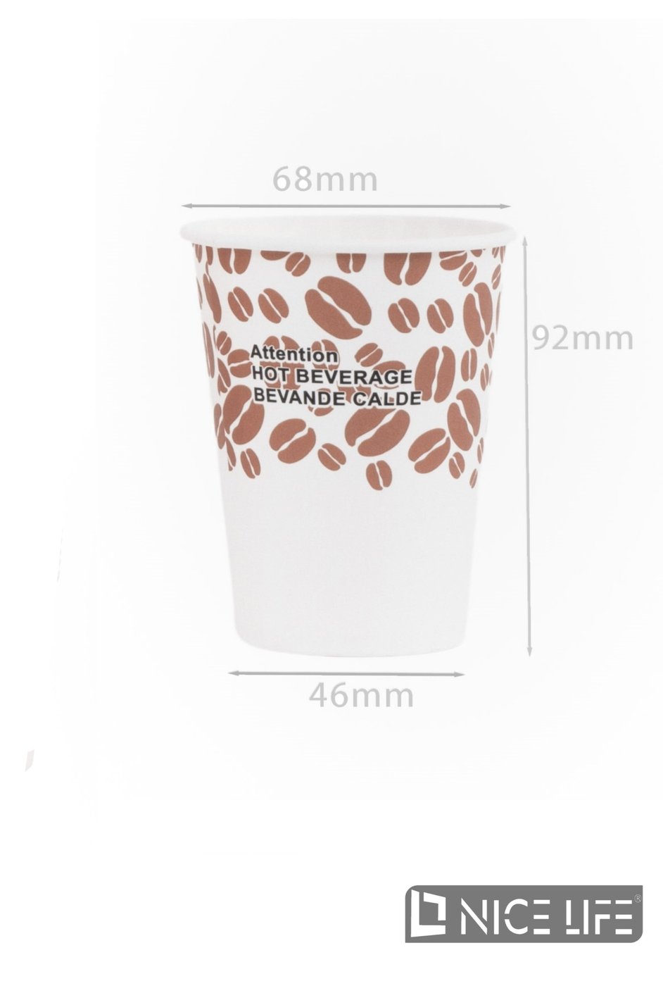 Kubeczki papierowe 210 ml (40 szt) - CAFFE ARABICO