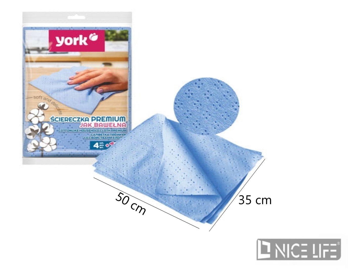 Ściereczka Premium jak bawełna 4 plus1