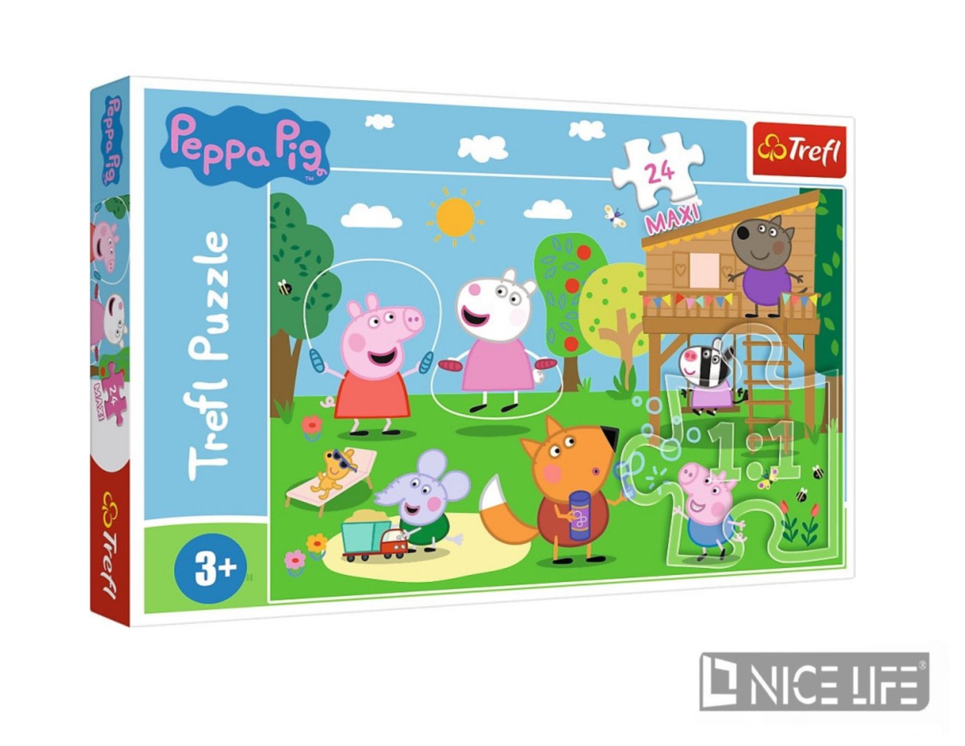Puzzle 24 MAXI - Zabawy na polanie Świnka Peppa