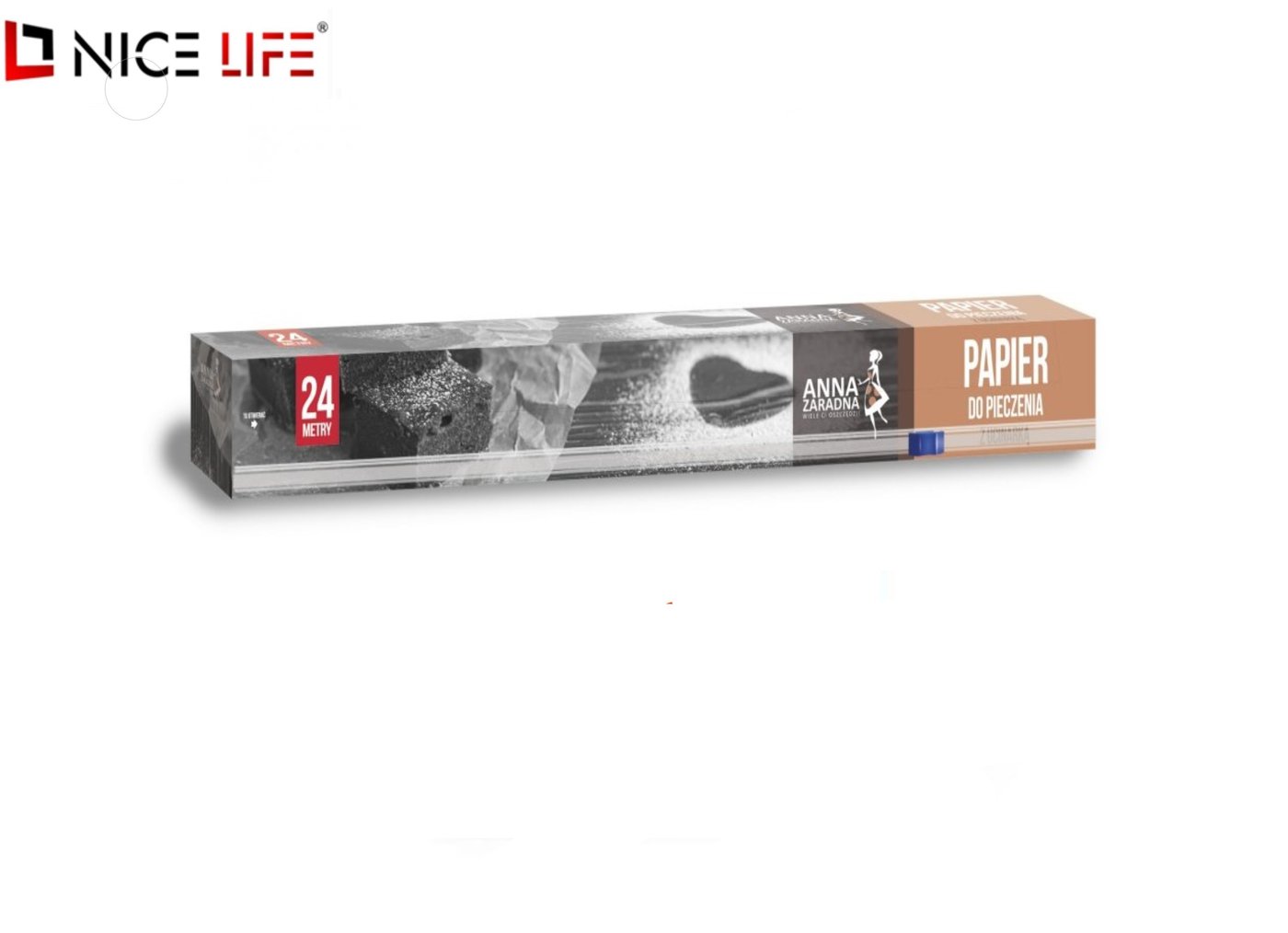 AZ Papier do pieczenia 24m brązowy box z ucinarką