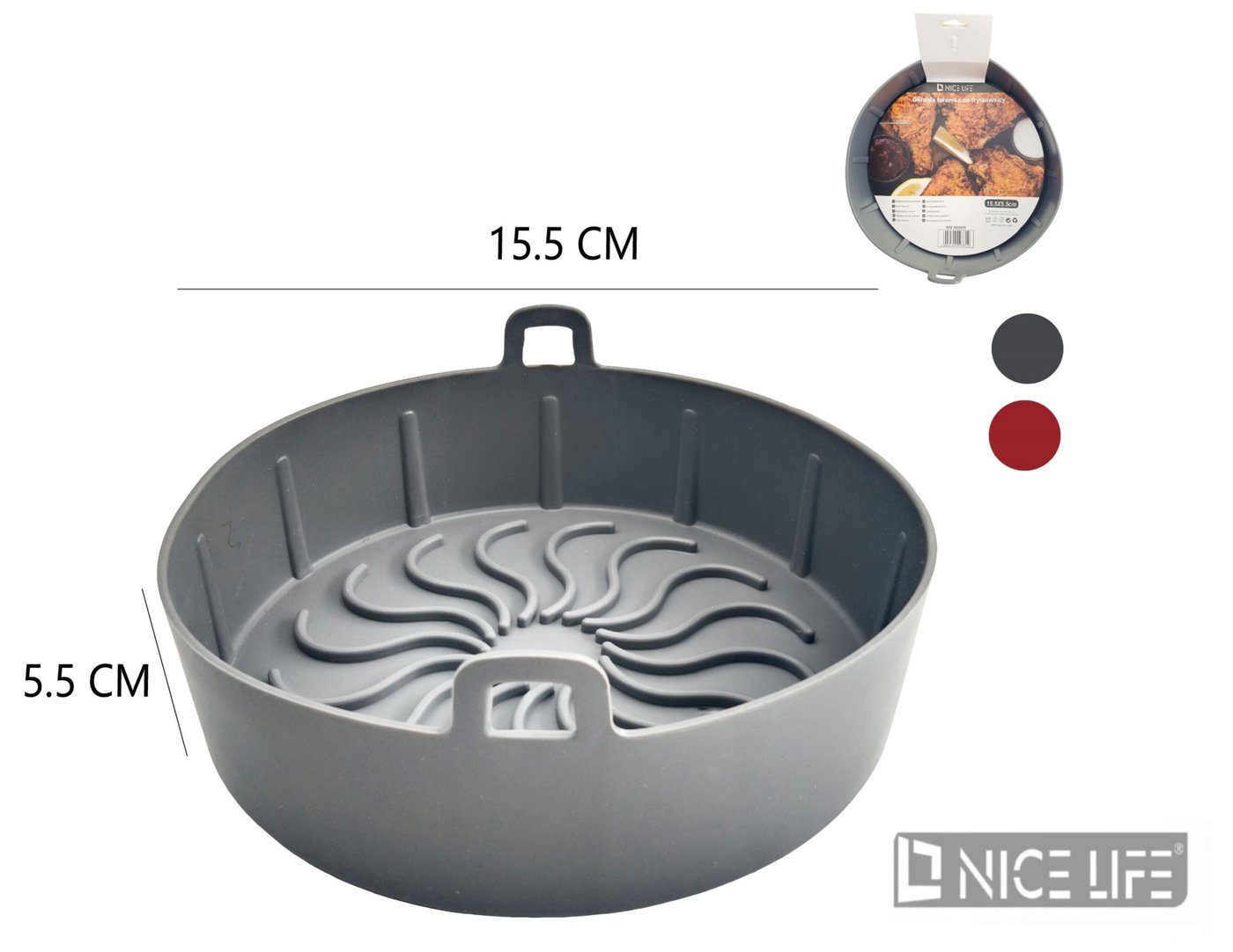 Okrągła foremka do frytkownicy