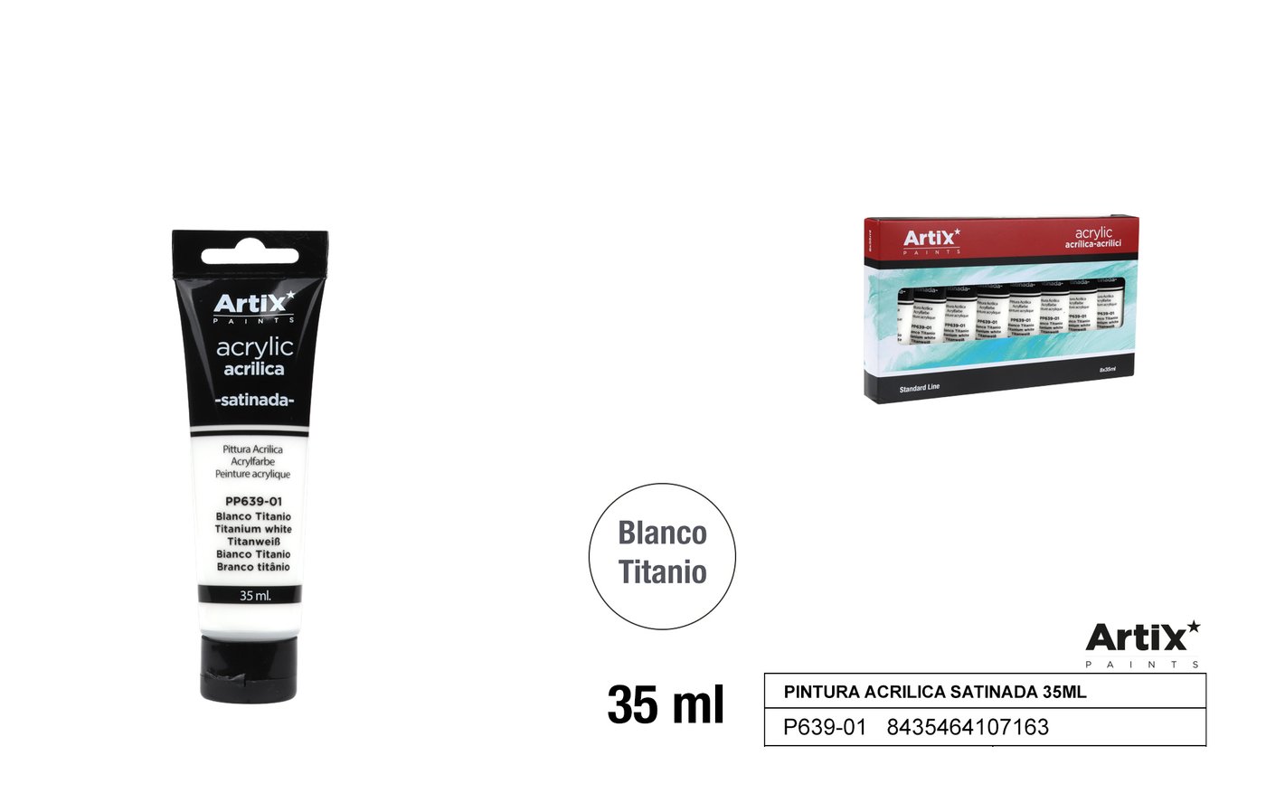 Farba akrylowa 35ml biała