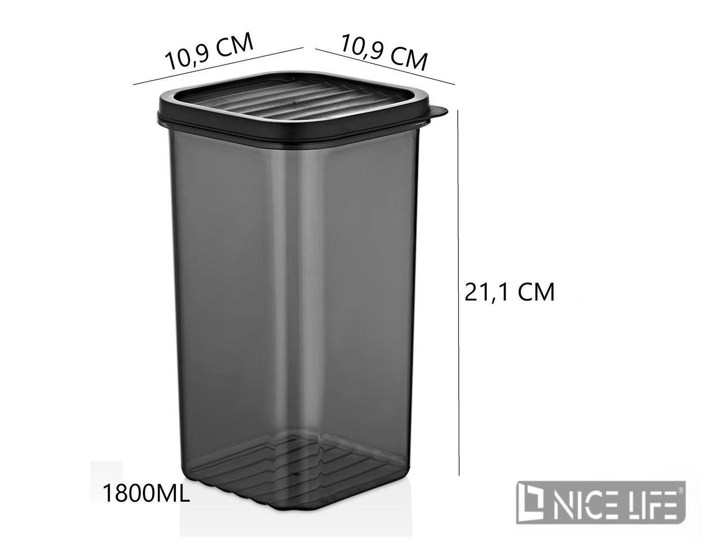 POJEMNIK DO PRZECHOWYWANIA ŻYWNOŚCI 1800ML