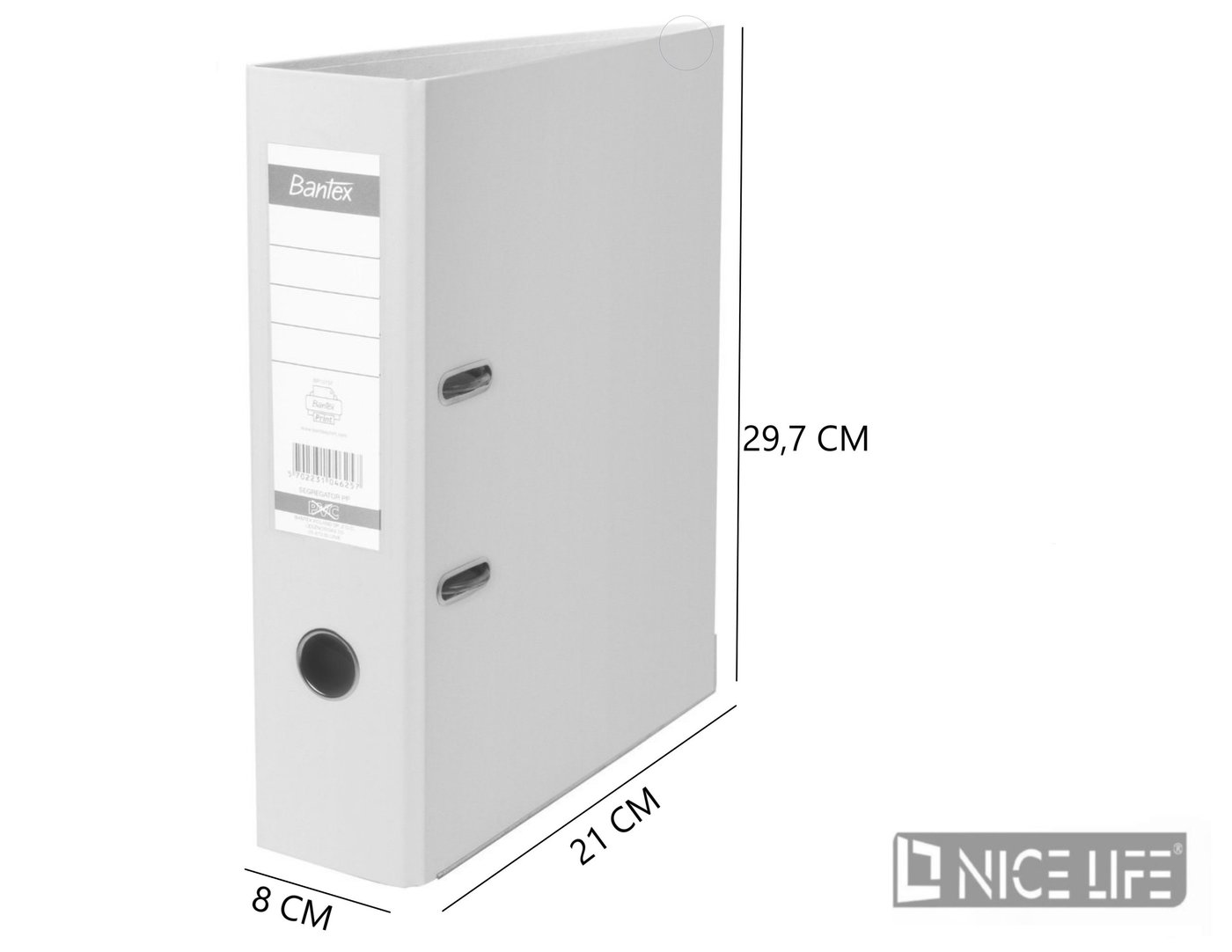 SEGREGATOR SZYNOWY XXL A4/8CM SZARY