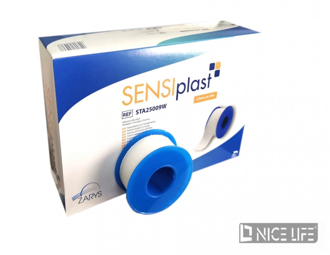 SENSIplast przylepiec mocujący z tkaniny ZARYS rozm. 2,5 cm x 9,14 m