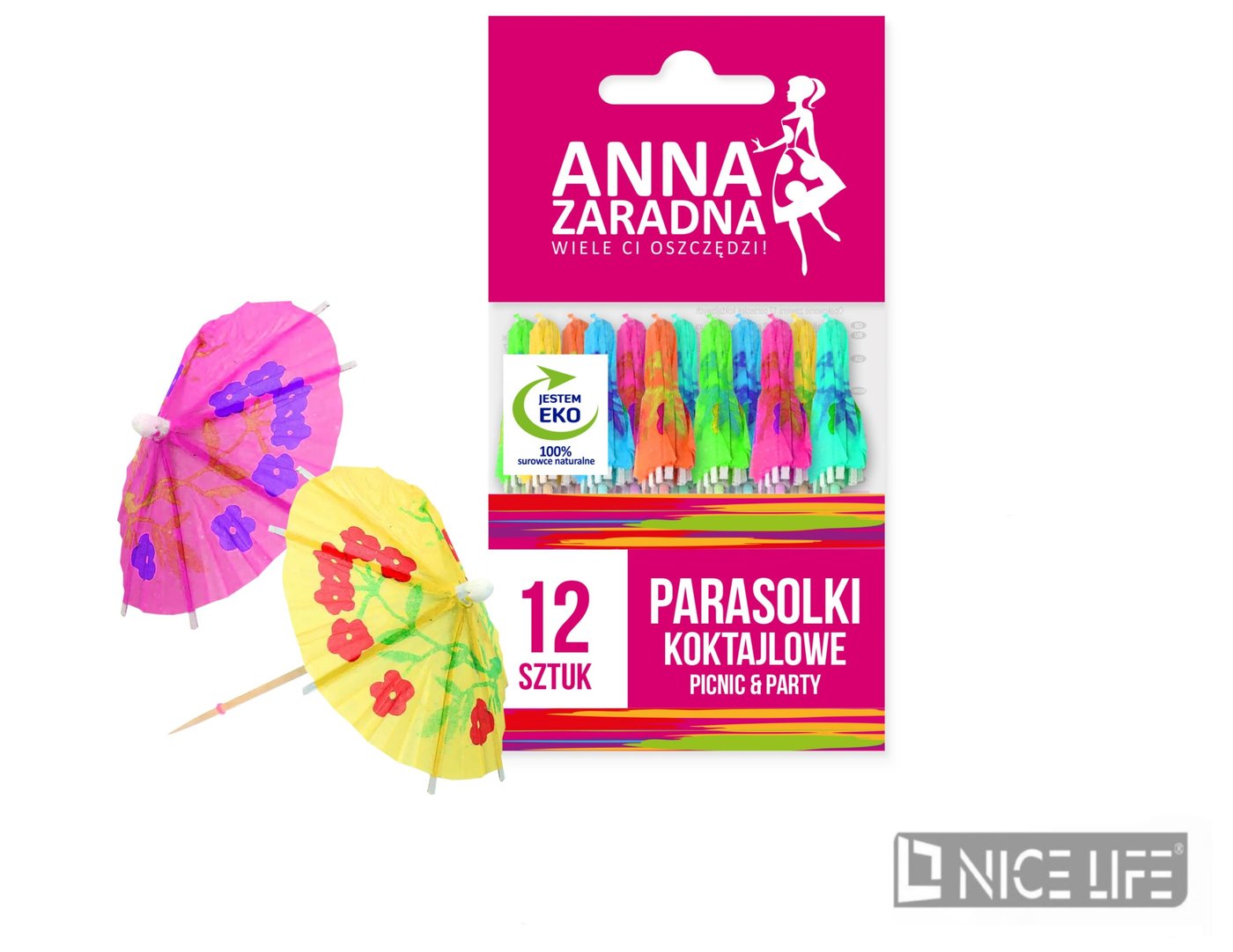 Parasolki koktajlowe 12 szt.