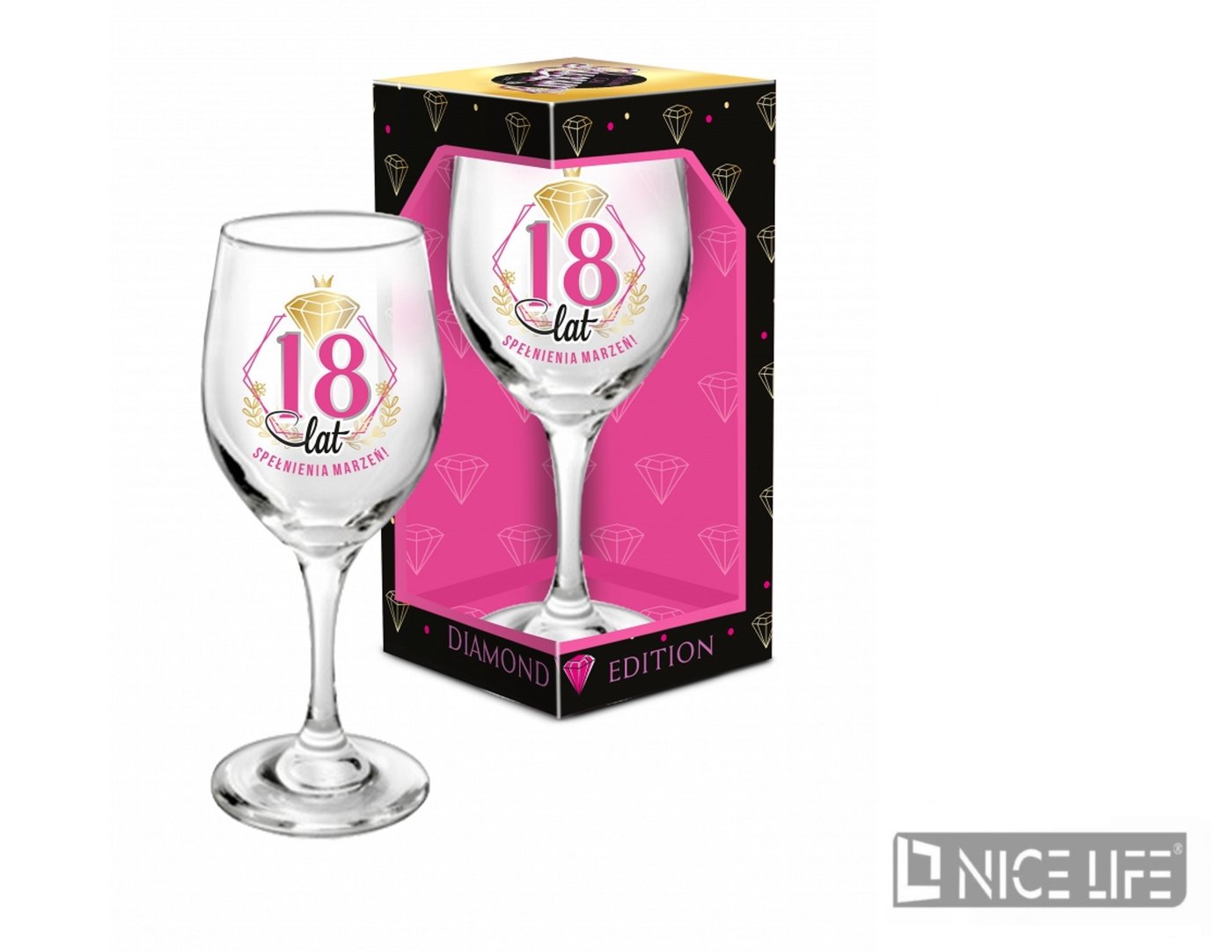 Kieliszek do wina 220ml - 18 lat