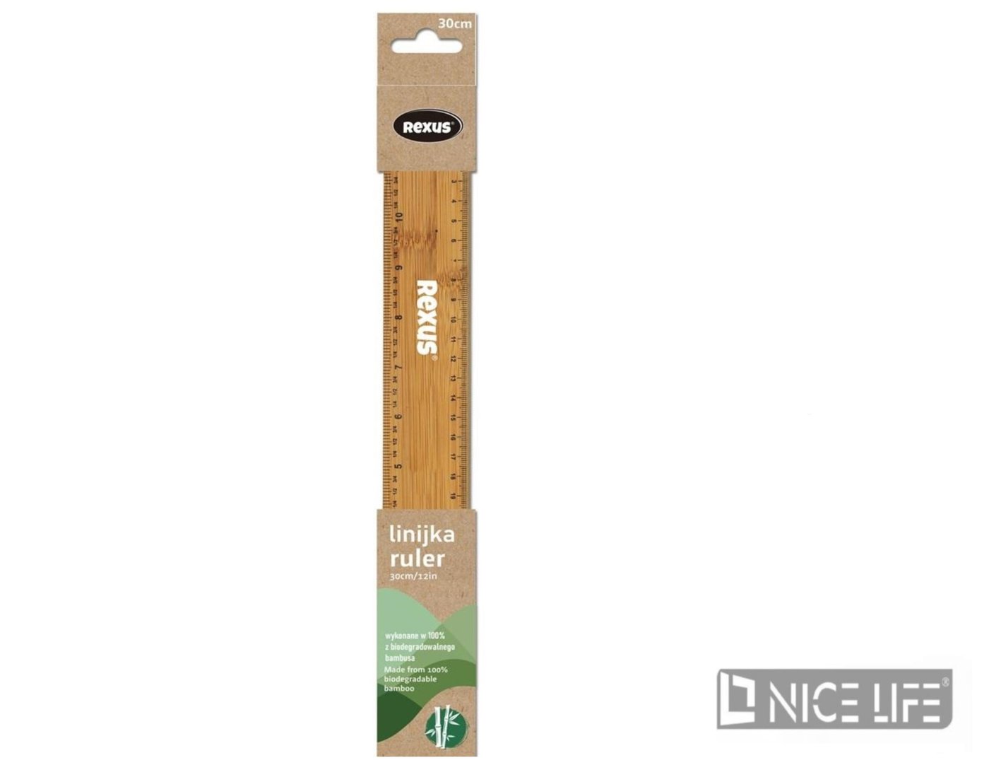 Linijka drewniana 30cm