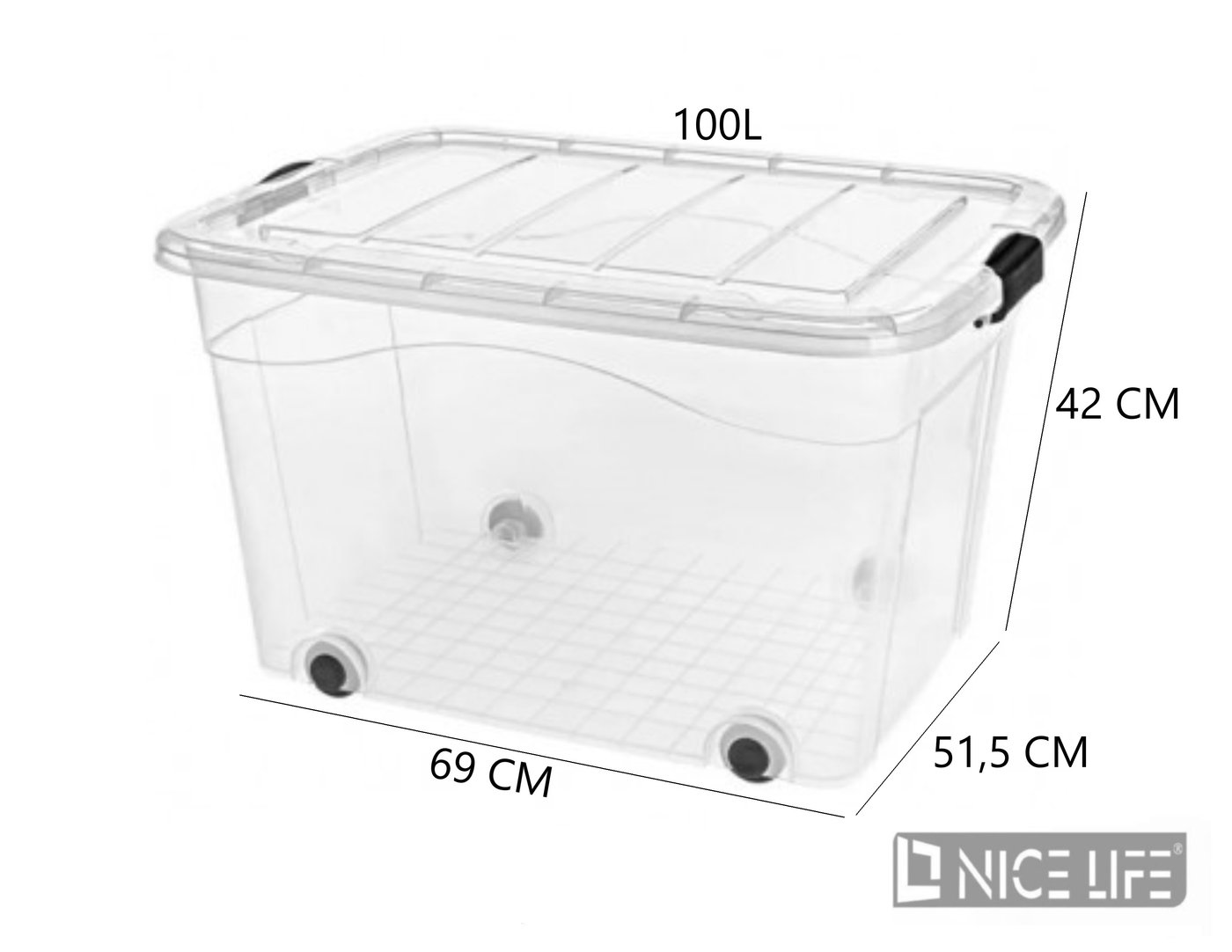 AGD Pojemnik Roller Box 100L , pokrywa TP