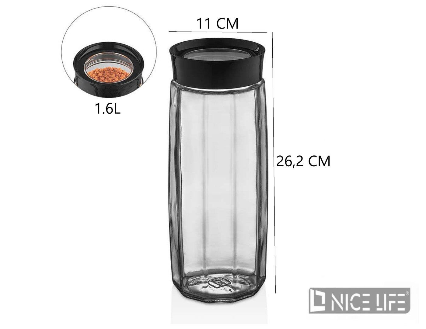 SŁOIK 1.6L C-00397