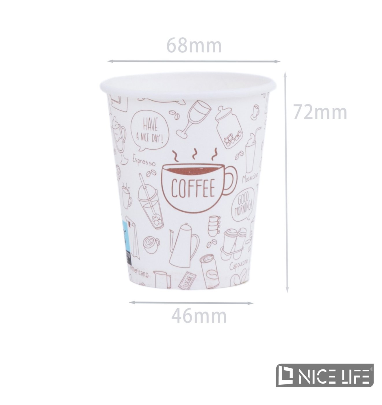 Kubeczki papieowe 150 ml (50 szt) - CAFFE KIKO