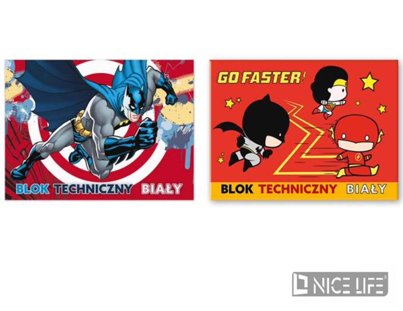 Blok techniczny biały A4/10k. - BATMAN