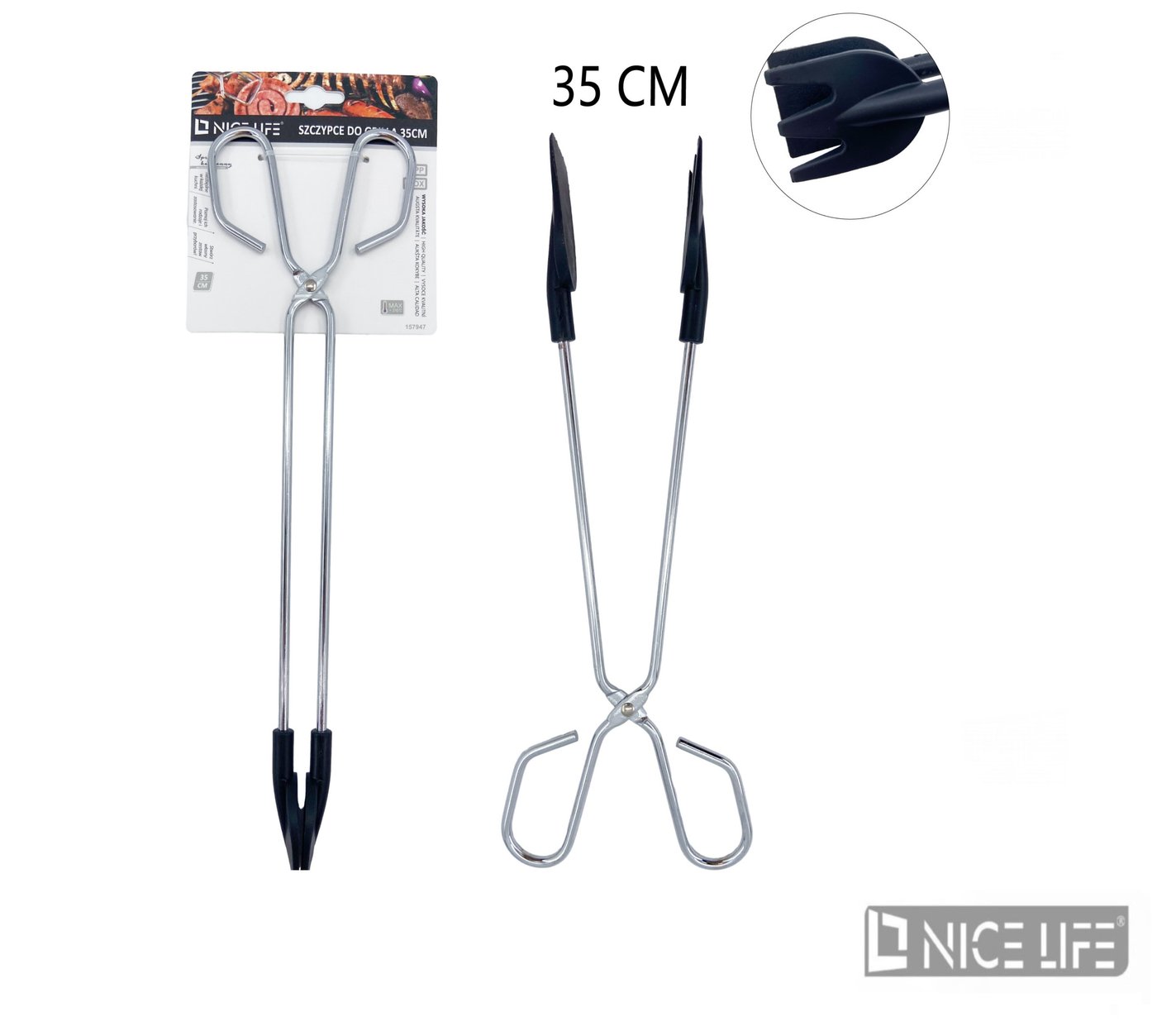 Szczypce do grilla 35cm