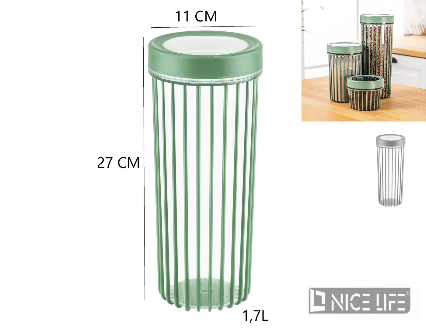POJEMNIK DO PRZECHOWYWANIA 1,7L BSF-00958